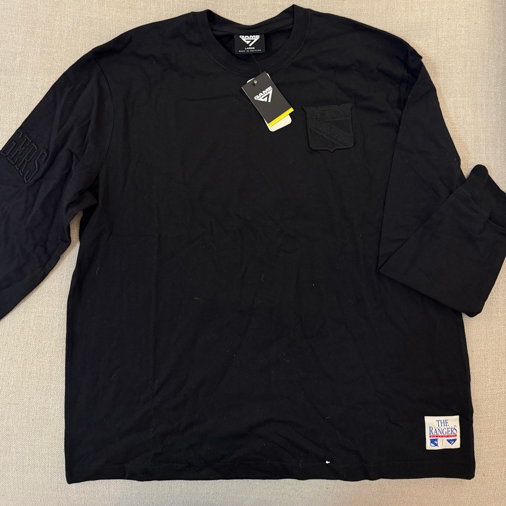 NHL NY Rangers Black Long Sleeve NWT unisex